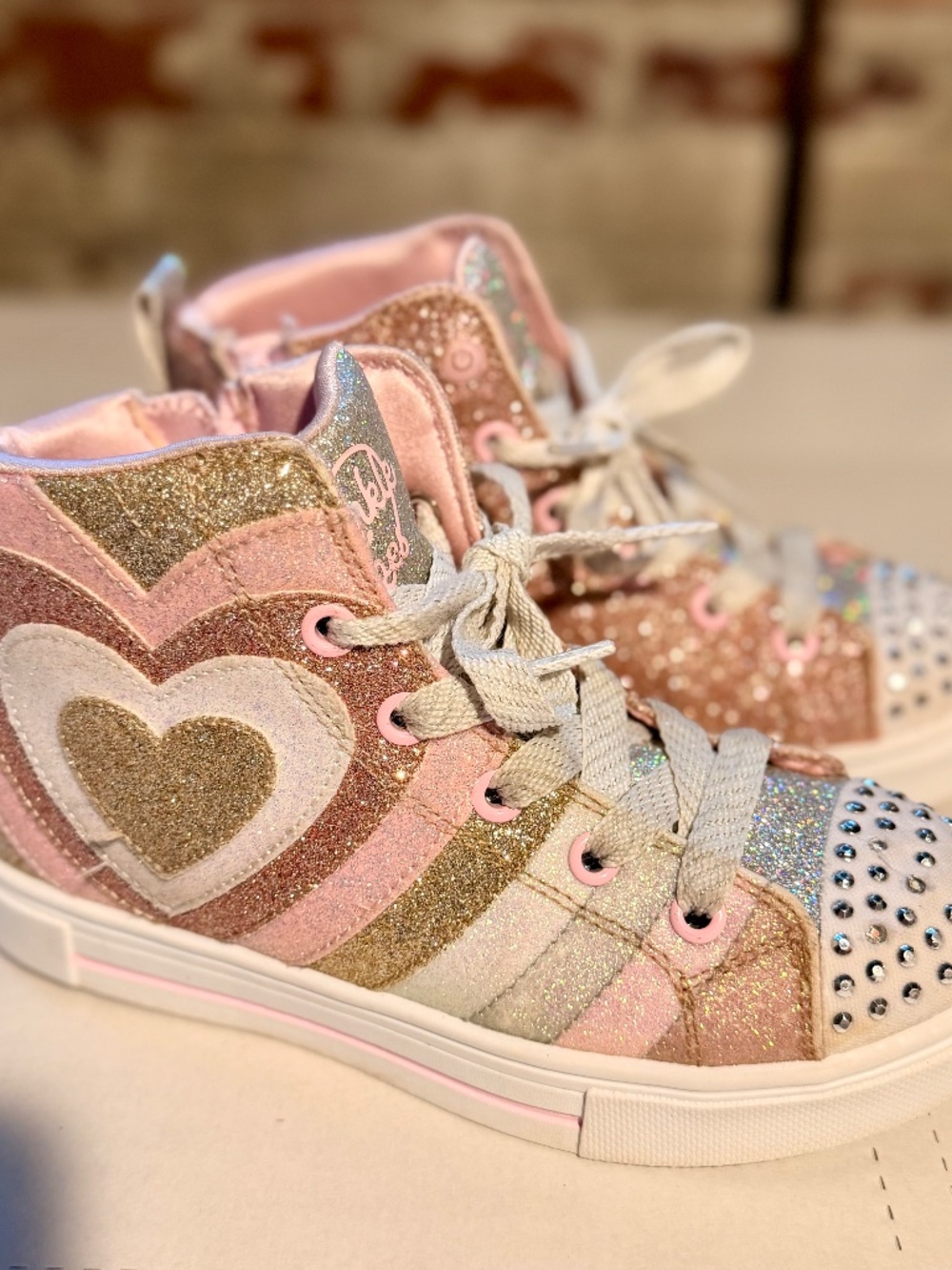 Skechers Twinkle Toes Light Up Sneaker Little Kids Size 13.5